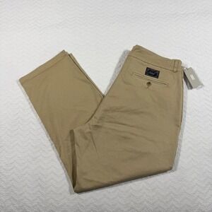 Kith Pleated Khaki Chino Pants Mens 36x29 Cotton Twill Almont Birch‎ Casual NWT